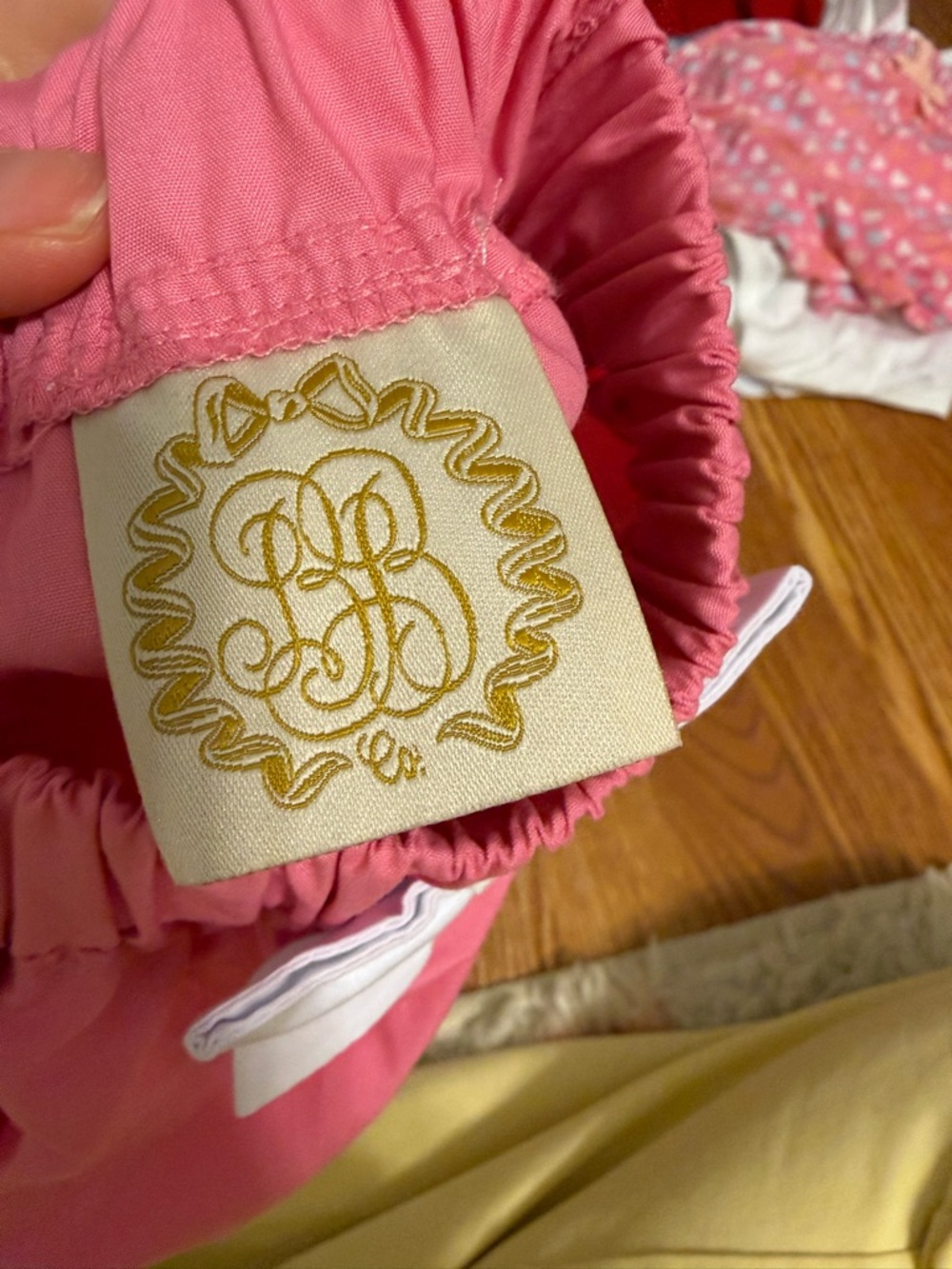 Pink Ruffle Bow Baby knickers - Picture 2 of 3